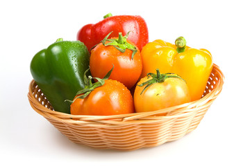 Vegetables in basket