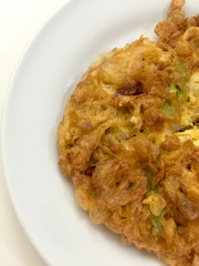 omelet with tomato and bell pepper,Thai style