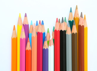 Abstract background from color pencils