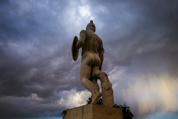 Sculpture in Montjuic in Barcelona