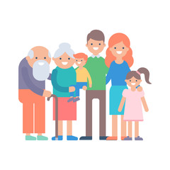Family vector illustration