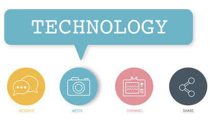 Social Media Buttons Icons Concept
