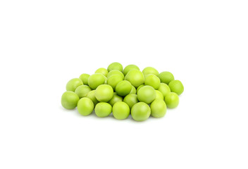Fresh green peas.
