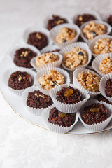 Photoof home candy in chocolate