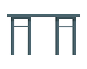 Table Vector Illustration in Flat Design