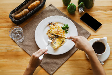 scrambled eggs for Breakfast pov