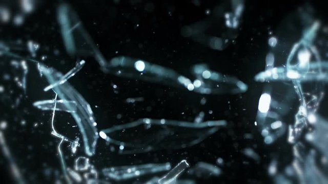 Shattering Glass In Slow Motion