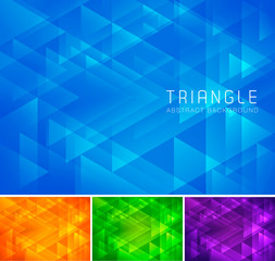 Fototapeta premium Triangle abstract background
