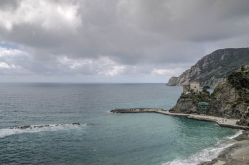 Fototapeta na wymiar Sea cost in Italy Liguria Cinque Terre