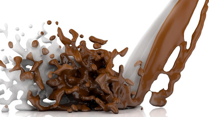 Chocolate milk splash