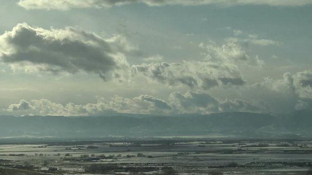 Turbulent Clouds over Rocky Mountain Foothills