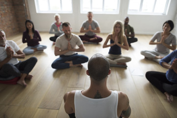 Fototapeta premium Diversity People Exercise Class Relax Concept