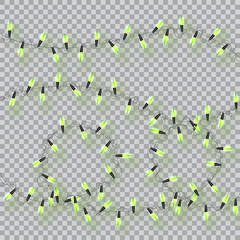 Lights realistic design elements.