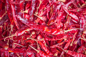 dried pepper, herbal food ingredient in Thailand.