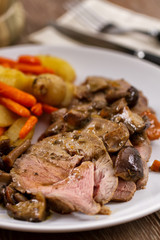 Roast Beef with Potatoes and Carrots