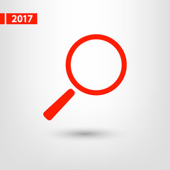 Search  icon, vector illustration. Flat design style