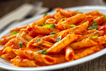 Pasta with tomato sauce
