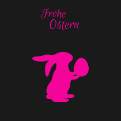 Osterhase & Osterei - Vektor Grafik