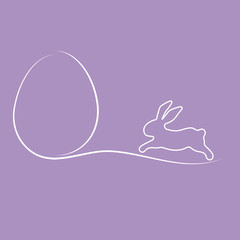 Osterhase & Osterei - Vektor Grafik