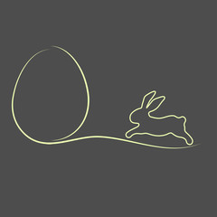 Osterhase & Osterei - Vektor Grafik © GTL