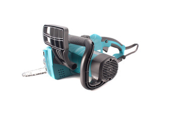 electric saw on a white background