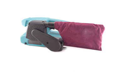 Belt sander on a white background