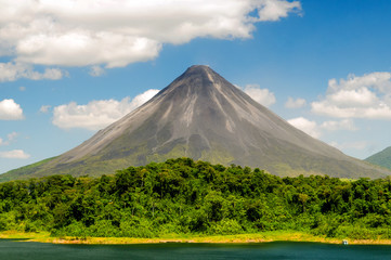 Typical dormant volcano: Arenal volcano (Costa Rica, La Fortuna).