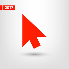  cursors icon, vector illustration. Flat design style 