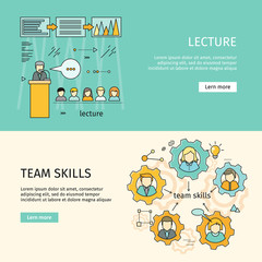 Team Skills and Business Lecture Banners