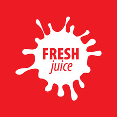juice splash vector sign
