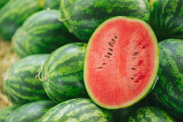 summer fresh fruit, Watermelon sliced