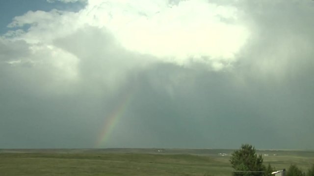 Rain Storms Depart Leaving Prairie