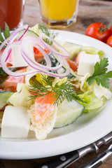 Fresh vegetables salad