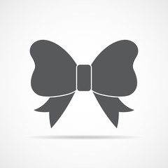The bow icon. Vector illustration