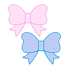 The bow icon. Vector illustration