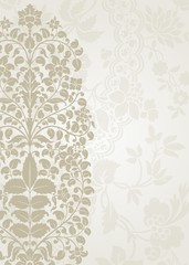 Fototapeta premium wedding card design, paisley floral pattern , royal India