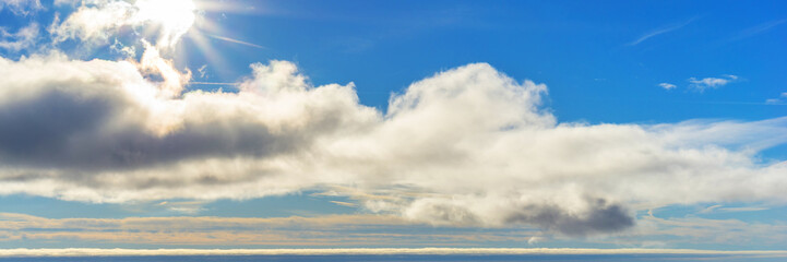 Obraz premium Herrlich schönes Wolkenpanorama