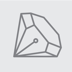 Minimal Diamond and Pen Bright Logo Monogram © Sener