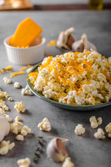 Homemade cheese popcorn