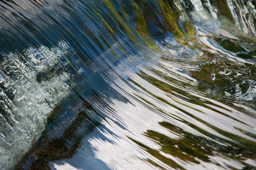 Wasseroberfläche eines Wasserfalls