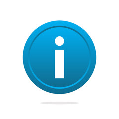 Information button icon vector