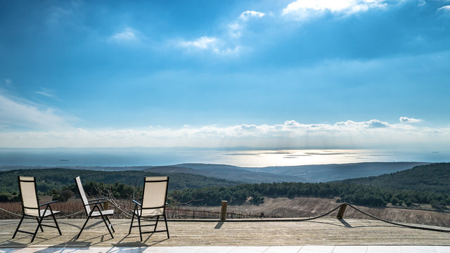 Tekirdag, Turkey - 17 December 2016: Landscape view of the city of Tekirdag in Turkey