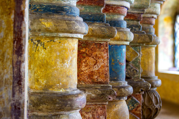 Multi colored columns