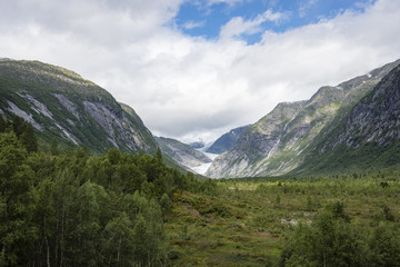 Fototapeta na wymiar View On Nigardsbreen Glacier