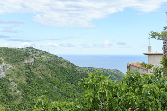 Blick von Camerota zum Mittelmeer