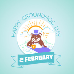 2 February Calendar  happy groundhog day