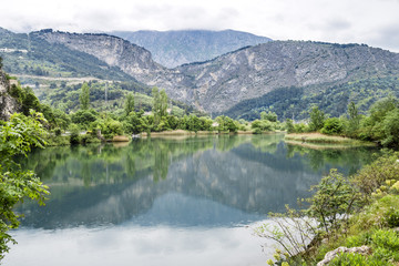 Fototapeta na wymiar Amazing landscape near Omis, Croatia