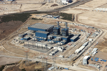 Aerial view of Electric factory