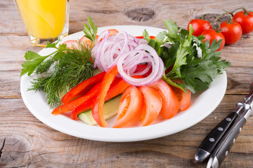 Fresh raw vegetables
