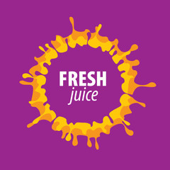 juice splash vector sign